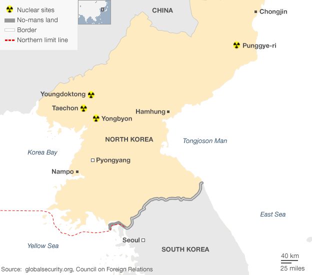 N Korea's nuclear test sites