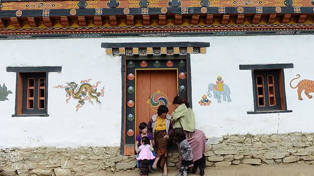 House in a village in Bhutan