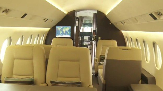 The inside of a jet in Lagos, Nigeria -luxafrique