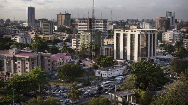 A view of buildings in the Victoria Island district of Lagos -LUXAFRIQUE