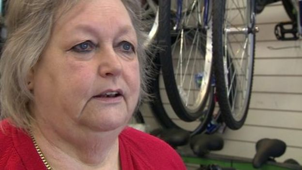 Shop owner Sue Feasey said they had no idea how the compensation would work - _74200381_74200380