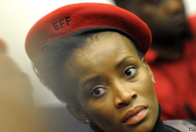 An EFF member in South Africa (July 2013)