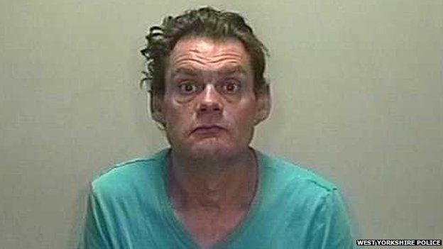 Image caption Robert Edward Hind, 46, was a known sex offender who police said posed a risk to the public - _75403074_robert_hind_wyp