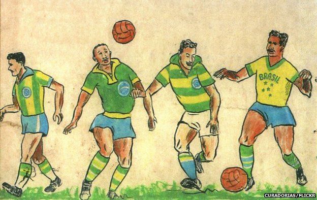 Schlees original illustrations for the Brazil kit