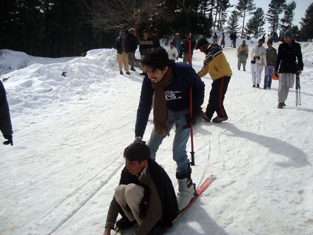 Man on skis