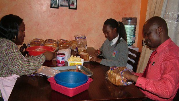 Clifford Oluoch and his family