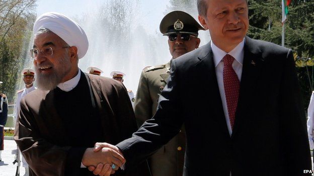 President Hassan Rouhani and President Recep Tayyip Erdogan