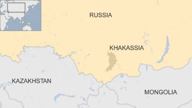 Russia map - Khakassia