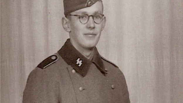Oskar Groening in SS uniform, 1942.