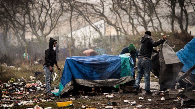Migrants in Calais
