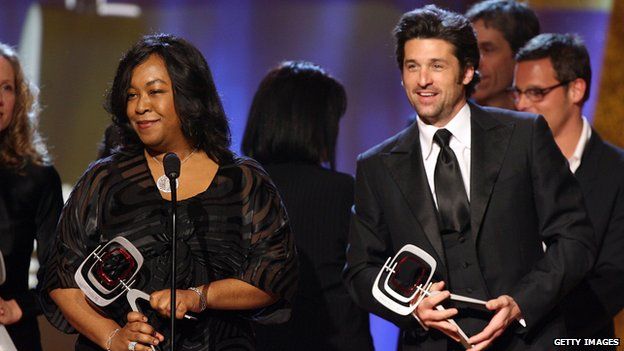 Shonda Rhimes and Patrick Dempsey