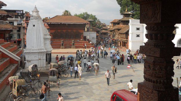 Kathmandu's Durbar square - 2010 photo