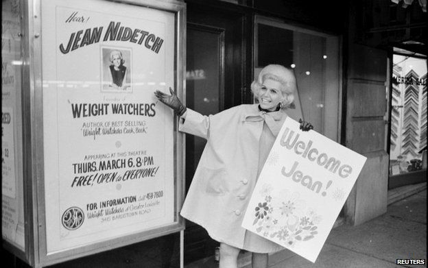 Jean Nidetch promotes her book in New York in the 60s