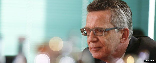 German Interior Minister Thomas de Maiziere