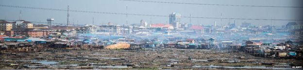 Makoko slum in Lagos, Nigeria