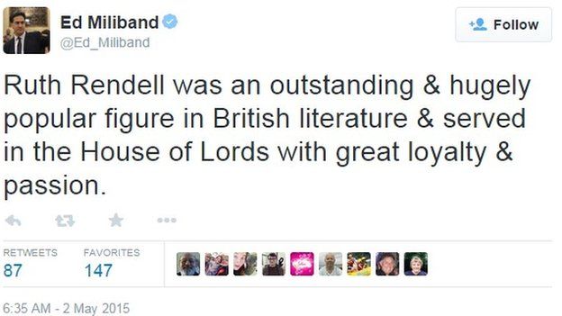 Ed Miliband tweet