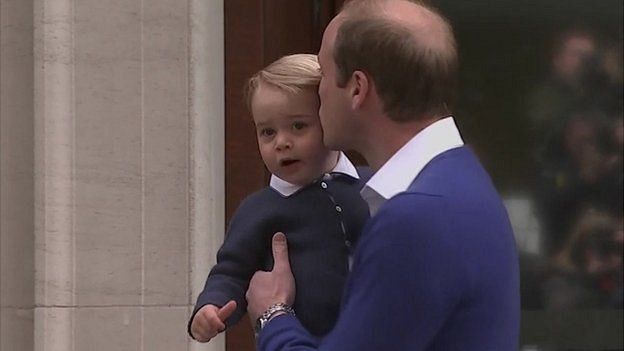 Prince William with his son, Prince George