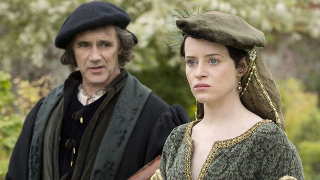 Mark Rylance and Claire Foy in Wolf Hall