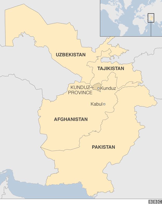 Map of Afghanistan and region