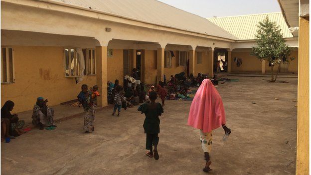 General view of school in Yola, Nigeria, where victims are recovering (May 2015)