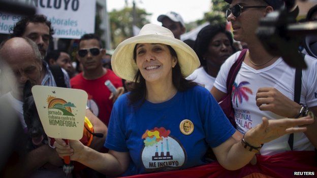 Mariela Castro at the gay pride march