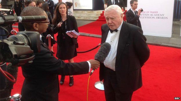 Sir David Attenborough at the Bafta TV Awards