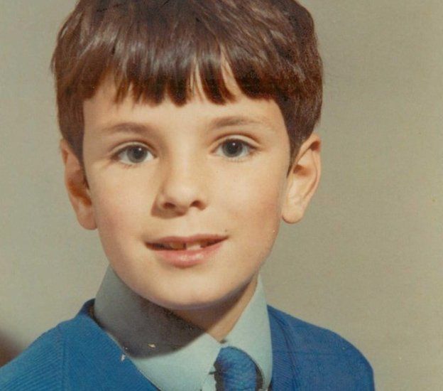 Steve Easton as a boy