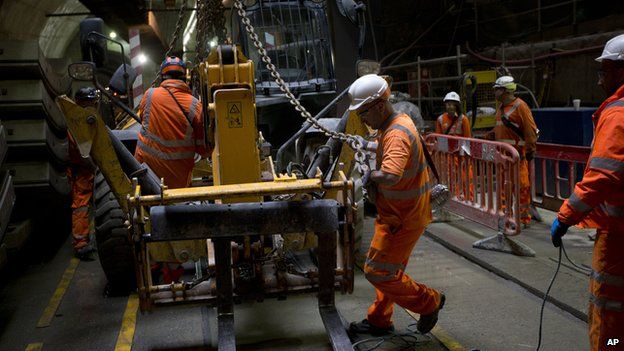 Crossrail workers in LOndon