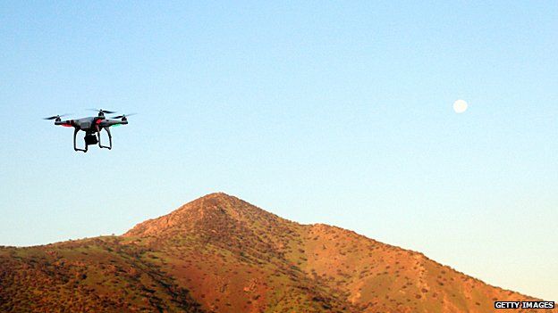 A drone in Chile