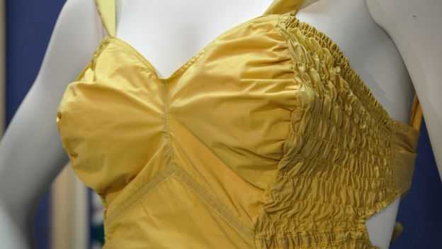 Festival of Britain swimsuit made with nylon, 1951 (detail)