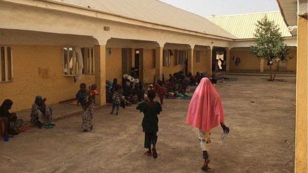 General view of school in Yola, Nigeria, where victims are recovering (May 2015)