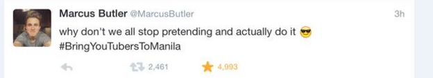 Marcus Butler Tweet