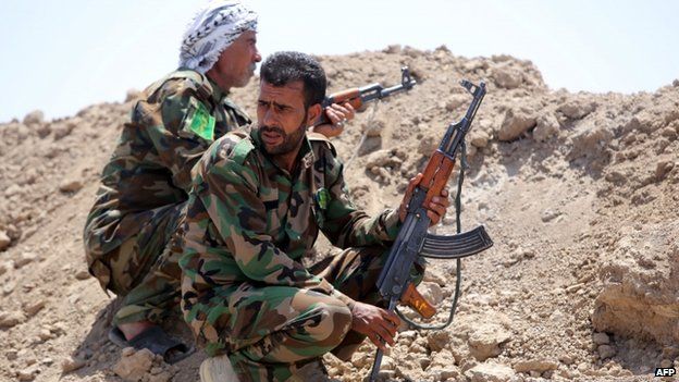 Iraqi Shia fighters west of Baghdad, 19 May