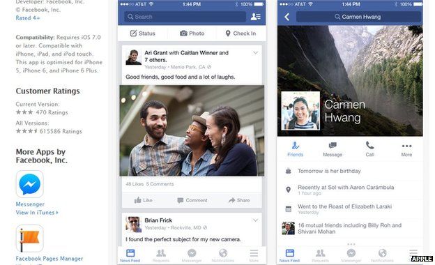 Apple Facebook app