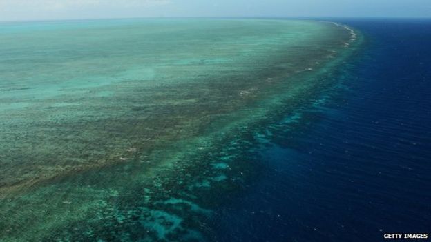 Great Barrier Reef from the air
