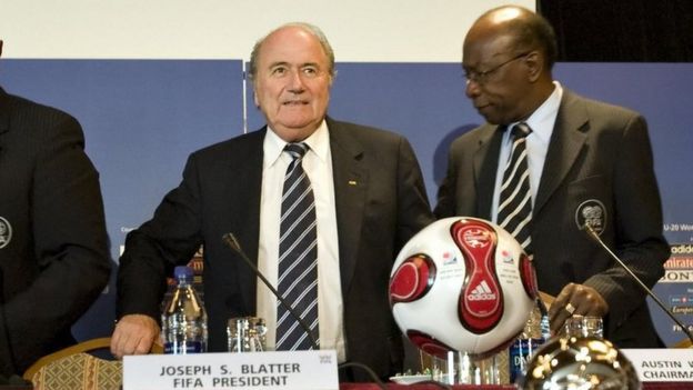 Sepp Blatter and Jack Warner