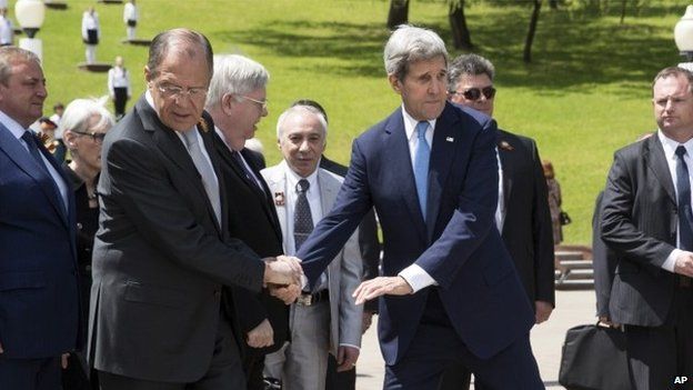 US Secretary of State John Kerry and Russian Foreign Minister Sergey Lavrov