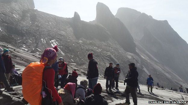 Hikers are trapped on the mountain of Gunung Kinabalu, Sabah state