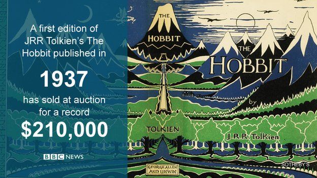 The Hobbit first edition sold for $210,000 at a London auction