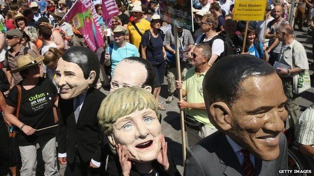 G7 protesters