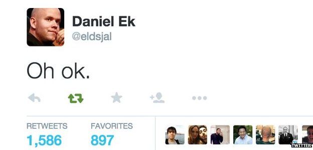 Daniel Ek tweet