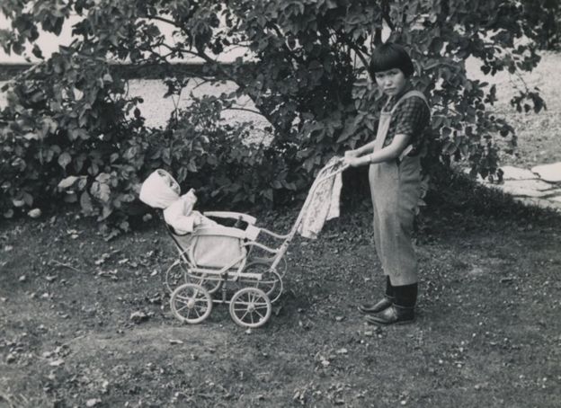 Helene Thiesen pictured at the home of her second foster family