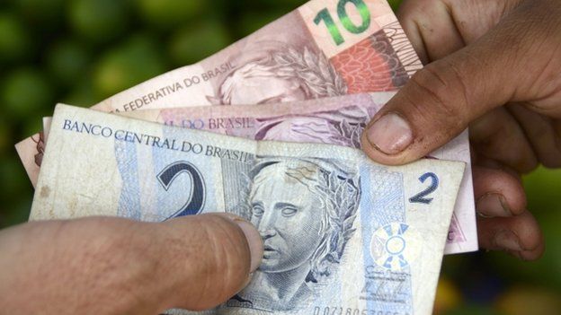 Brazilian currency known as Reals