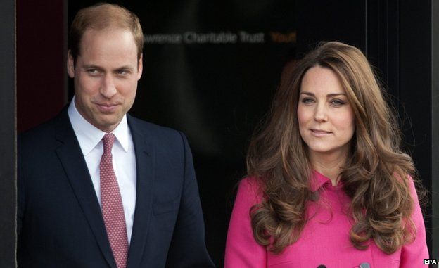 Britain's Catherine the Duchess of Cambridge (R) and Britain"s Prince William, Duke of Cambridge (L) visit The Stephen Lawrence Centre in Deptford to tour the facility and meet Charitable Trust members, London, Britain, 27 March