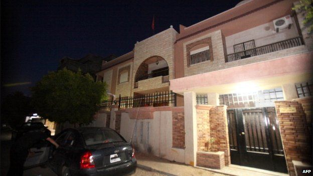 Tunisian consulate in Tripoli on June 26, 2012