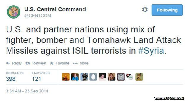 US Central Command on Twitter