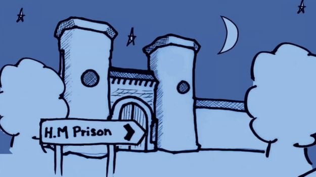 Illustration of prison