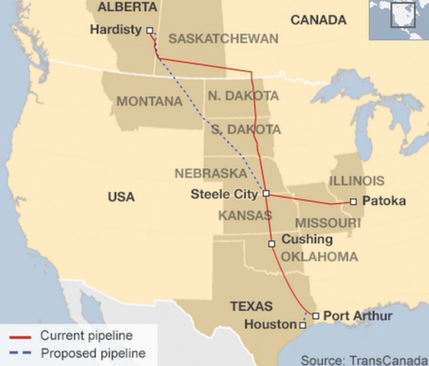 Map of pipeline