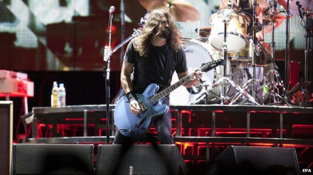 Dave Grohl on stage