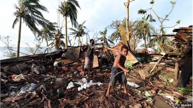 Aftermath of Cyclone Pam, Vanuatu, 16 March 2015